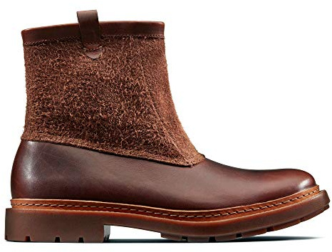 Clarks Herren Trace Top Schlupfstiefel, Braun (Mahogany Leather)