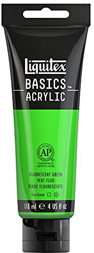 Liquitex Basic Acrylic - Tubo de Pintura Acrílica, 118 ML, Verde (Verde Fluorescente)