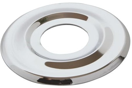 SOMATHERM FOR YOU, Rosace plate chromée 55mm - Lot de 2 - Raccord 20/27 - Idéale pour habiller le contour des robinets et tuyauteries - Finition élégante et discrète