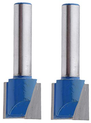 Lot de 2 fraises à rainurer 8 mm - Diamètre : 17 mm