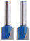 Lot de 2 fraises à rainurer 8 mm - Diamètre : 17 mm