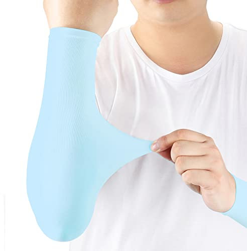 ioutdoor Arm Sleeves Kühlung UPF 50+, Kompressions Armstulpen, Sonnenschutz Arm Ärmel, Elastische, Atmungsaktiv, Anti-Rutsch, Kein Verblassen, Pillingresistent, Unisex-Ärmlinge für im Freien Sport