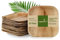 Signature Packaging - Disposable Palm Leaf Plates - Sturdy, Medium Square Plates - 17cm, 25 Pack