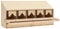 vidaXL Legno Massello di Pino Casetta Cova per Galline 5 Scomparti Tetto Trespolo Pieghevole Nido Uova Pollaio MDF 117x33x54cm Marrone e Naturale