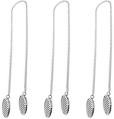 Healifty 3 stücke dental serviettenklammern lätzchen serviettenkette serviettenhalter für ältere Erwachsene Baby (Silber)