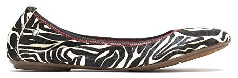 Hush Puppies Women's Chaste Ballet Flat, Zebra Calf Hair, 4 UK