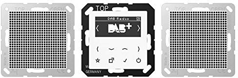 JUNG DAB A2WW Smart Radio DAB+ Set Stereo Alpinweiß Serie A/AS