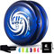YOSTAR D1 Yoyo Kinder JoJo mit Leerlauf, Looping Profi JoJo für Anfänger, Responsive Kinder Jo jo Spielzeug, Trick Jo-jo mit 6 Schnur, Handschuh, Tasche (Blau)