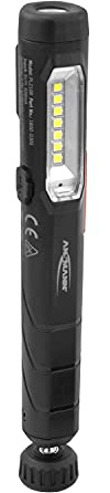 ANSMANN Mini Stiftleuchte flexible LED Taschenlampe, 130 Lumen, Clip, kleine Penlight inklusive 2 AAA Batterien PL130B für Werkstatt, Sport, Inspektion, Handwerk, Hobby