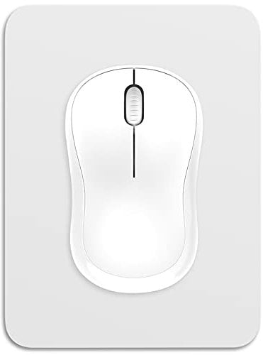 Dapesuom Small Mouse Pad 6 x 8 Inch with Non-Slip Rubber Base, Waterproof, for Wireless Mouse, Laptops, Home Office, Travel, Space Gray