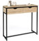 IDMarket - Console 2 tiroirs Detroit Design Industriel