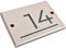 House Number, Name, Address Plaque, Engraved Slate, On-Trend Contemporary Colours, Personalise Your Design (14 x 10cm (Reverse Colour))