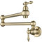 Classic Antique Brass Single Cold Pot Filler Kitchen Faucet Bronze Wall Mounted Kitchen Tap with Dual Swing Joints