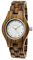 Holzwerk Germany Handgefertigte Moderne Mode Designer Damen-Uhr Öko Natur Holz-Uhr Braun Weiß Zifferblatt Strass besetzt Armband-Uhr Analog Klassisch Quarz-Uhr (Braun..)