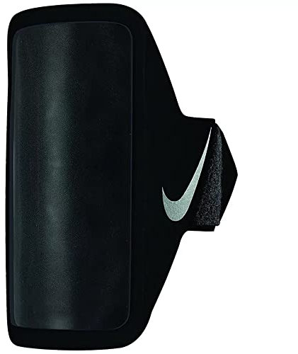 Nike Banda de Brazo Lean AB, Unisex-Adulto, Negro/Negro/Plateado, Talla única