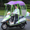 Fully Enclosed Motor Scooter Motorcycle Umbrella Mobility Sun Shade & Rain Cover Waterproof, Universal,Blue (Purple)