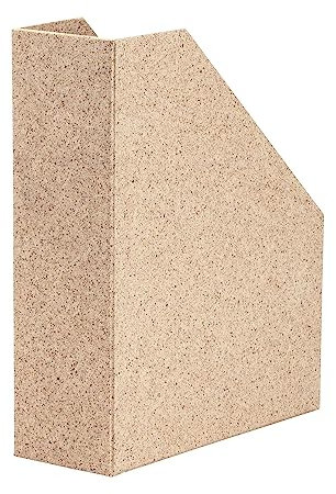 Rössler SOHO Stehsammler A4 mit Griff | Stehsammler Pappe aus stabilem Karton | Büro Organizer | Schreibtisch Organizer | Zeitschriftenhalter | 315 x 260 x 80 mm | 1 Stück | Farbe: Braun | Cacao