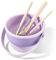 HEYMKGO Makeup Brush Cleaning Mat 3-in-1 Foldable Makeup Brush Cleaner Silicone Makeup Brushes Storage Bowl With Lanyard to Dry Makeup Sponge, Powder Puff, Brush(Purple)
