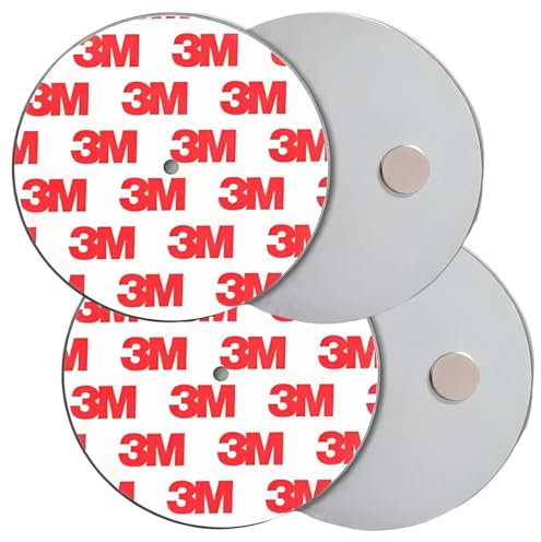 König Design Rauchmelder Magnethalter 3 Stück Selbstklebende Magnethalterung für Rauchmelder Ø 40mm schnelle & sichere Montage ohne Bohren und Schrauben für alle Feuermelder und Rauchwarnmelder