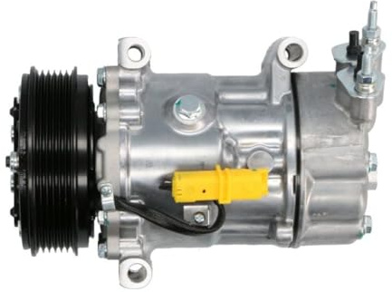 THERMOTEC A/C Kompressor für Klimaanlage Klimakompressor mit ID: SD6V12 Kältemittel: R134a PAG 46 mit 109mm Riemenscheibe 6-Rillen 6-Rippenanzahl Kompatibel mit MINI Schrägheck R56 2758145 9520069KA0