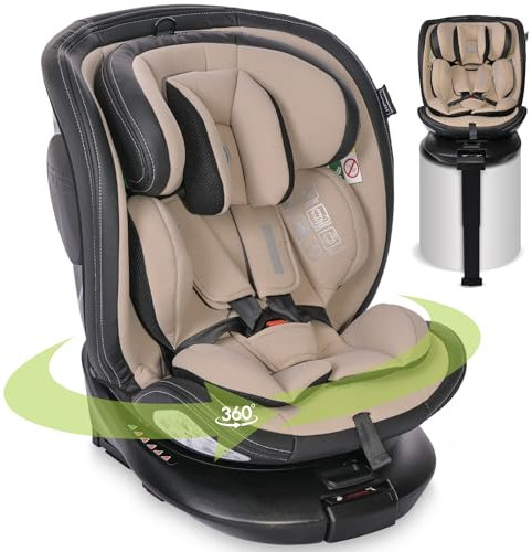Lorelli asiento kids Estate i-Size (40-150cm) Isofix pata de apoyo giratorio 360, color:beige