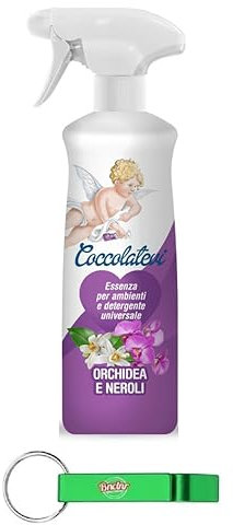 12x Coccolatevi Essenz für Umgebungen und Universalreiniger Orchidee und Neroli 750ml + Beni Culinari Kostenloser Schlüsselanhänger