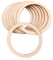 Begchy Lot de 100 anneaux plats en bois non traité de 6 cm pour travaux manuels, pendentifs et raccords pour la fabrication de