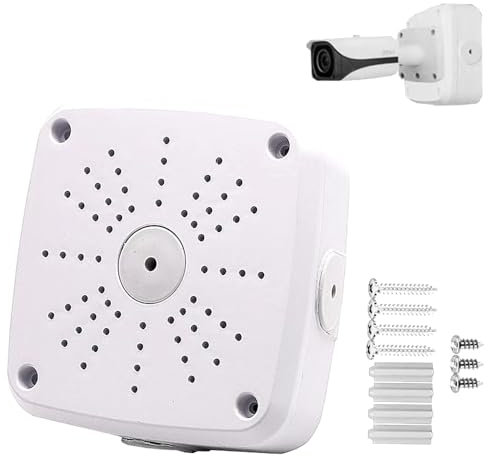 PUYREEINN Universelle Kuppelkamera-Anschlussdose, Sicherheitskamera-Halterung, CCTV IP-Überwachungskamera-Halterung, ABS-Kunststoff, Kuppelkamera-Halterung (1 Stück)
