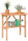 Garden Pflanztisch Planter mit Waschbecken, Outdoor Blumentisch Gärtnertisch wetterfest Holzpflanztisch mit Abstellböden, Braun 78x38x82,5 cm Massivholz Tanne