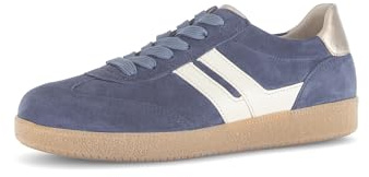 Gabor Damen Low-Top Sneaker, Frauen Halbschuhe,schnürschuhe,schnürer,straßenschuhe,Strassenschuhe,Sportschuhe,Jeans/Panna/Puder,35 EU / 2.5 UK
