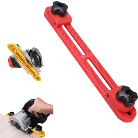 rujjftsy Einstellbare Schneidemaschine Basisführung Holzschneidemaschine Basis Führungsschiene Einstellbare Holzbearbeitung Vorrichtung Sägenführung für Kreissäge Elektrische Kreissäge Fräsen