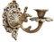 Europäischer Aristokratischer Wandleuchter Wandkerzenhalter aus Gusseisen Bronze Alte Gartendekoration Kerzenleuchter Wandkerzenhalter im europäischen Stil