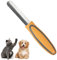 DONGKER Lima de uñas para perros, tablero de rascar de acero inoxidable para mascotas, doble cara para razas grandes y pequeñas, cachorros, conejos, loros y pájaros