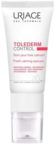 Uriage Tolederm Beruhigende Augenpflege für intolerante, empfindliche Haut - Beruhigt, reduziert Dunkle Augenringe - minimalistischer Formel - hochverträglich - Augenärztlich Getestet - 15ml