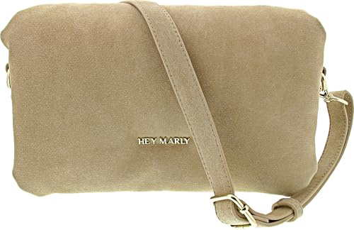 Hey Marly Sassy Sister Suede Tasche Beige