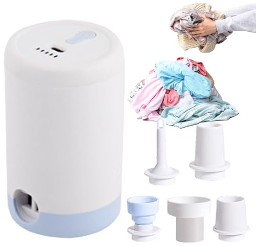 Pompe à vide avec compression : haute performance d'aspiration, poignée ergonomique, buse à scellement rapide, outil rechargeable portable, rangement dans les appartements, voyages à la plage,