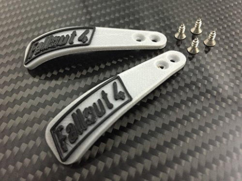 PS4 Controller Paddles „FALLOUT“ inkl. Edelstahl Schrauben, verschiedene Farben (Fallout Text)