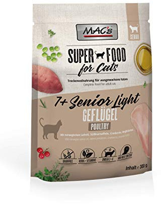 MAC's Cat Trockenfutter 7+ Senior Light Geflügel 300 g