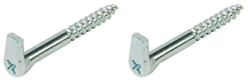 Screw Hooks with Cross Slot Heavy Duty GALVANISED Steel SELF Tapping Wood 5.8 x 65mm x2