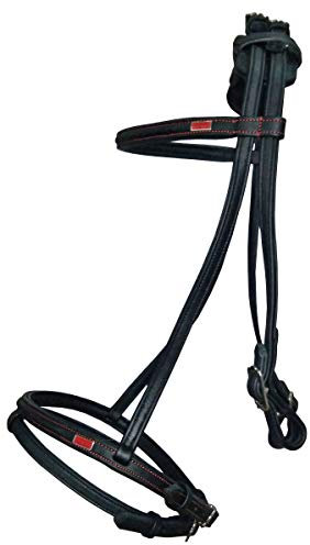 Karlslund Soft Comfort Trense (Schwarz m. rot)