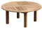 Teako Design Couchtisch Verona rund Ø 120 Teak unbehandeltes Massivholz Teakholz Wetterfest Gartentisch Beistelltisch