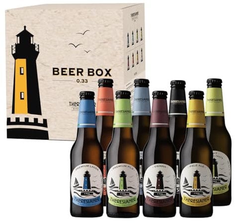 Beer Box Theresianer 8 bottiglie da 0.33l confezione degustazione o regalo birra