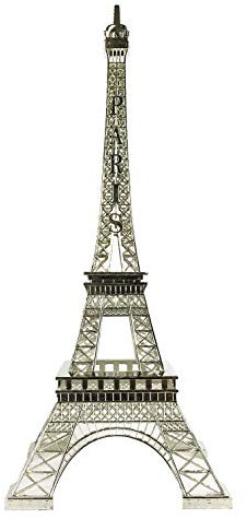 allgala Eiffelturm Statue Dekor Legierung Metall-Silber (EF19-86194)