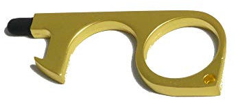 Cardea Contactless Door Opener Tool for Opening Doors Without Hands Key Pads in Public Places - Gold