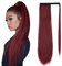 Lang Glatt Pferdeschwanz Haarteil Extension Haarverlängerunge Verlängerung Kunsthaar Weinrot Natürliches Ponytail fuer Zopf ca.60cm/24zoll 118# 071E