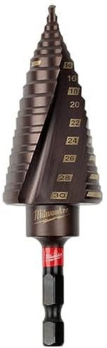 Milwaukee - Broca escalonada Shockwave™ 4 a 30mm - paso de 2 y 3mm - 4 to 30mm 2mm & 3mm steps