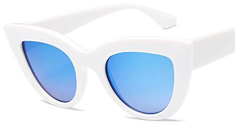 Fasion Sunglasses Occhiali da Sole Occhiali da Sole Cat Eye retrò con Montatura Spessa Occhiali da Sole da Donna con Len
