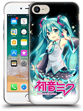 Head Case Designs Officially Licensed Hatsune Miku Night Sky Graphics Gel Case [Military Grade Protection] Compatible With Apple iPhone 7/8 / SE 2020 & 2022