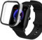SeNool Custodia Compatibile con Amazfit GTS 2 Mini/Pop Pro, PC Cover Rigida con Vetro Temperato Protezione di Schermo, [Durezza 9H] Case Compatibile con Amazfit Pop Pro/GTS 2 Mini - Trasparente