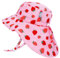 Jan & Jul Wide Brim Sun Hats for Little Kids with Neck Flap (L: 2-5 Years, Pink Strawberry)